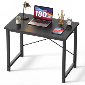 32 Inch Computer Desk for Home Office Gaming Writing Desk for Bedroom Study Work Table Workstation with Reinforcement Structure