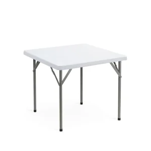 34 Inch Square Plastic Modern Outdoor Lightweight Folding Table for Courtyard