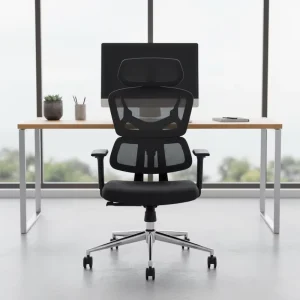 360 Swivel Adjustable Height Mesh Minimalist Executive Manager Office Chair with Ergonomic Curved Backrest and Gaming Features