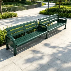 3940mm Heavy Duty Continuous Aluminum Bench Weather Resistant Outdoor Tennis Court Player Rest Seat