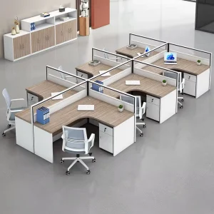 4 6 People Workstation Barrier Combination Modular Modern Eco friendly Multi functional High Quality Office Furniture Desk