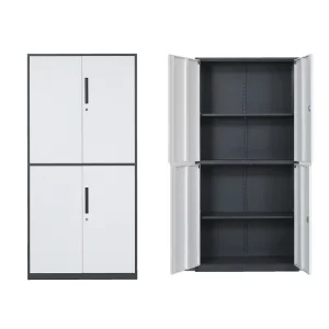 4 Door Steel Filing Cabinet Lockable Multi-layer File Cabinet for Office Document Storage