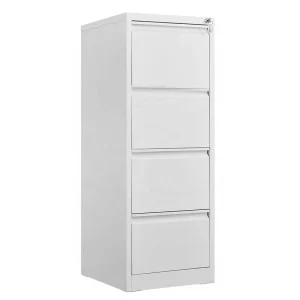 4 Drawer Heavy Duty Metal Vertical Filing Cabinet with Lock Rust Resistant for Home Office Letter Size File Storage