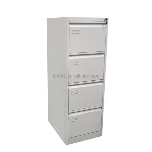 4 Drawer Metal White Filing Cabinet