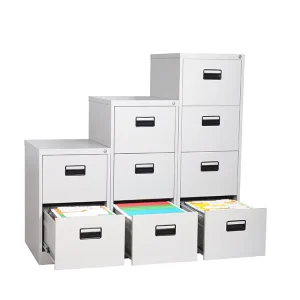 4 Drawer Modern Metal Fireproof Office Filing Cabinet with Lockable Design Durable Construction and Space Saving Features