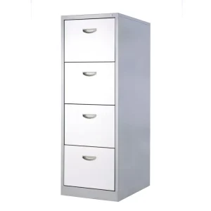 4 Drawer Vertical Metal File Cabinet with Lock Heavy Duty A4 Filing Cabinet for Hanging Folder Commercial Office Storage Cabinet