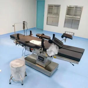 4 Function Electric Surgical Table for Thoracic Abdominal Urology Gynecology 304 Stainless Steel 300kg Operating Bed Hospital
