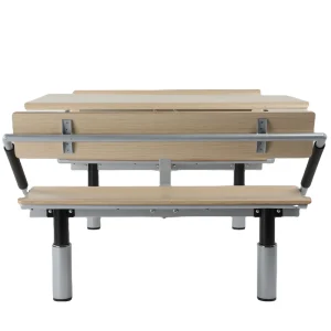 4 Person Contemporary Steel Dining Table and Chair Set for Food Court Restaurant Furniture