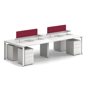 4 Person Modular Cubical Cubicles Office Set Furniture Modern Staff Desk Office Workstations