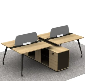 4 Person Open Office Modular Workstation Desk Modern Furniture