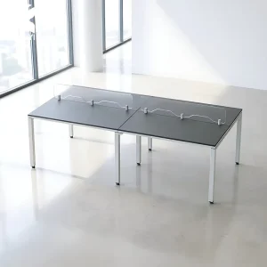 4 Personas Escritorio 240x120x75cm With Partition Office Building Computers Table Workstation Office Table Modular Office Desk
