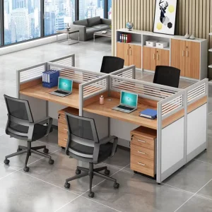 4 Seater Cubicle Partitions Office Furniture Modular Workstation