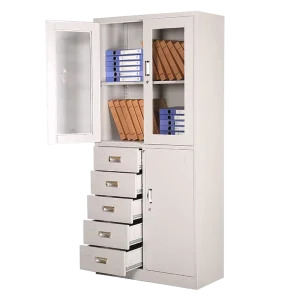 4 layer Insulation Display Cabinet Meat Filling Metal Kitchen Cabinets Furniture Wardrobe Handle
