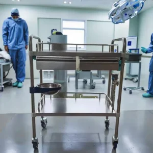 430 Stainless Steel Hospital Trolley Modern Design Medical Cart for Clinics and Hospitals