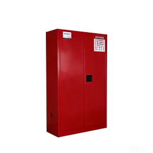 45 Gallon Flammable Storage Cabinet 2 Door Cold Rolled Steel Chemical Safety Cabinet FM Approved for Lab Factory