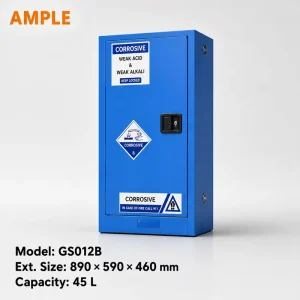 45L 12 Gallon Weak Acid or Weak Alkali Storage Cabinet Lockable Steel Laboratory Chemical Safety Cabinet