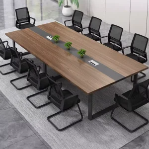 4m 5m 10 Person Office Table Wooden Meeting Office Desk Boardroom Conference Table Confrence Mesa De Conferencia Office Desk