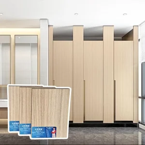 4×6 Foot Commercial Bathroom Partition Impact & Water Resistant HDF Minimalist Design Public Toilet
