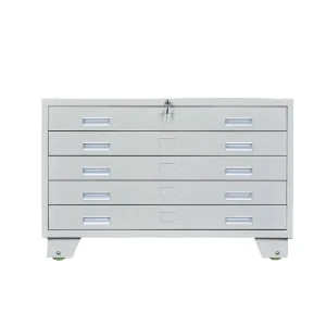 5 Drawers Modern Steel Map Filing Cabinet with Customized Color Side Handle Durable Space Saving for Home Office School Use
