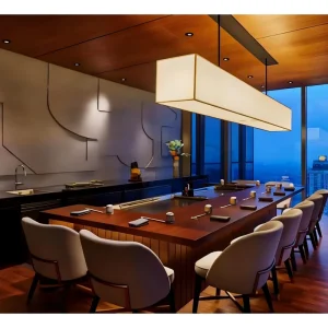 5 Star Hotel Select Restaurant Bar Furniture Modern Luxury Wooden Table Restaurant Furniture