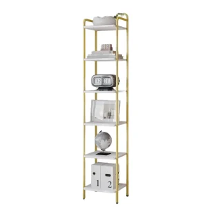 5 Tier Floor Type Shelf Unit Bookshelf Storage Unit Industrial Corner Shelf Office Living Room Bedroom 30 X 33 X 166 cm