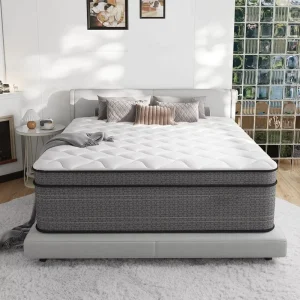 5 Zone King Bed Mattress Box 12 Inch Individual Pocket Spring Pressure Relief Edge Eco Friendly 10 Year Hospital Bedroom