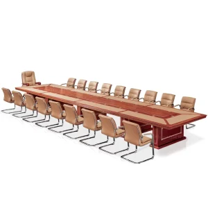 520 Luxury Commercial Long Meeting Table Custom Conference Room Desk Big Size Modular Wooden Table