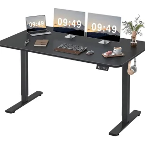 55×24 Inches Modern Electric Height Adjustable Standing Desk Sit Stand Home Office Memory Preset T Shaped Metal Bracket