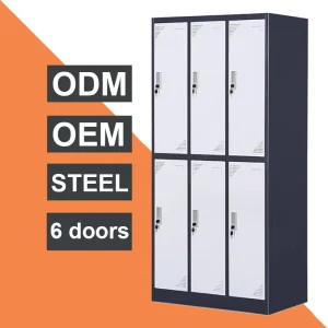 6 Doors File Storage Cabinet Steel Office Furniture Cupboard Office Equipment High Quality Metal Storage Cabinets