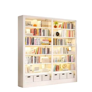 6 Layer Eco Friendly Durable Freestanding Office Library Home Large Capacity Storage Book Steel Shelf