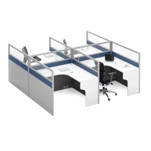 6-Person Workstation Cubicle Standard Size Office Furniture with Flexibility for Workshop Use