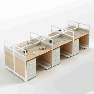 6 Person Workstation Desk Modern Office Furniture Modular Office Pod Industrial Staff Office Desk