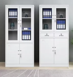 72″ Modern Steel Lockable File Cabinet with 3 Adjustable Metal Storage Shelves for Home Office Warehouse Kitchen or Gym Use