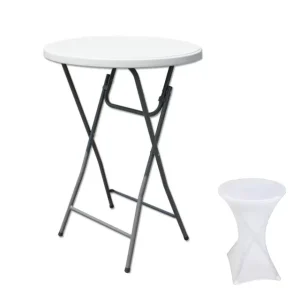 80cm Round Plastic High Top Bar Table Supplier in China