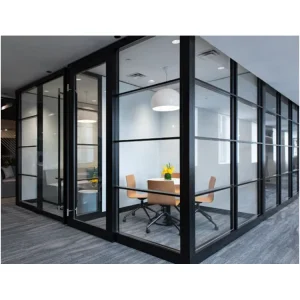 83mm Modern Aluminum Partition System for Office Warehouse Hospital School Eco Friendly 45dB Soundproofing Durable Design