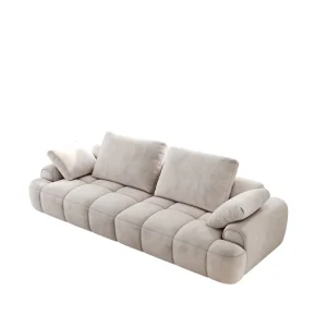 86.6 Inch Modern Simple Design Super Large Two Seat Modular Sectional Sponge Sofa for Home Office Hotel Apartment Living Room