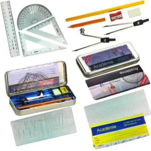 9 11 13pcs Back to School Drawing Mathematical Compass Math Geometry Instrument Compass Ruler Stationery Set for Kids