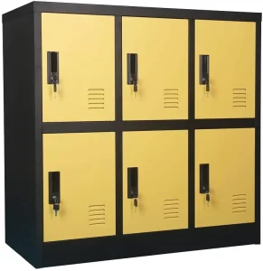 9 Door Metal Industrial Filing Cabinet for Basement Office Gym Home Furniture