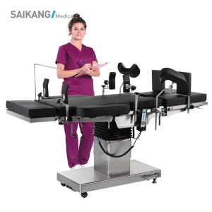 A100 4 Multifunction Folding Hospital Stainless Steel Gynecology Delivery Adjustable Electric Surgical Operating Table