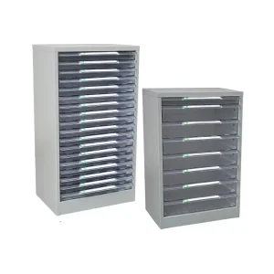 A3 Stainless Steel Filing Cabinet with Drawers Plastic and Metal Storage File and Drawing Paper Storage Cabinet