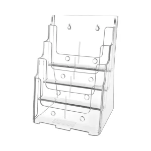 A4 Acrylic Recyclable Wall Mounted Multi Layer Storage Box Display Rack Transparent Plastic Shelves for Desktop Magazine