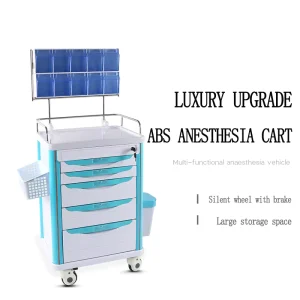 ABS Emergency Crash Cart Medical Trolley Hospital