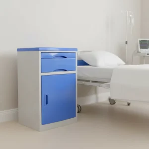 ABS Hospital Bedside Cabinet Storage Cabinet Medical Bedside Locker With Drawer and Cabinet Door Mobile Hospital Bedside Table