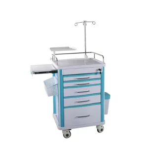 ABS Hospital Emergency Vehicle Small Outpatient Medicine Trolley Drug Crash Cart 25IN Width