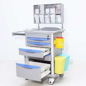 ABS Hospital Medical Anesthesia Medicine Nursing Trolley Baby Tool Cart Crash Cart Dispensing Car