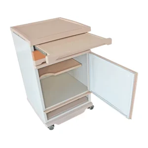 ABS Medical Bedside Cabinet for Hospital Bed Use Patient Table and Storage