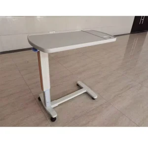 ABS Medical Over Bed Table Hospital Overbed Table Bed Tray Bedside Dining Table With Wheels