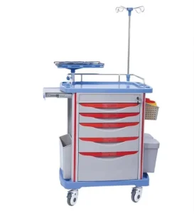 ABS Medical Rescue Emergency Vehicle Treatment Nursing Trolley Hospital Instrument Dental Medical Cart With Wheels