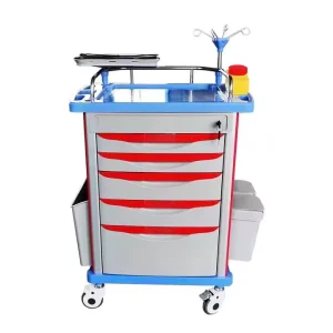 ABS Multi Function Emergency Medicine Cart Trolley Hospital Clinic Furniture for Medical Use Ambulance