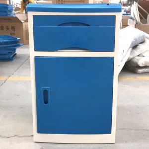 ABS Plastic BC-01 Durable Medical Bedside Locker Table Mobile Hospital Cabinet 48x48x76cm for Clinic Hospital Furniture